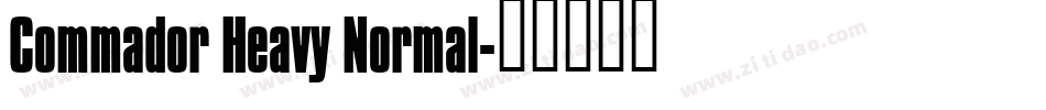 Commador Heavy Normal字体转换